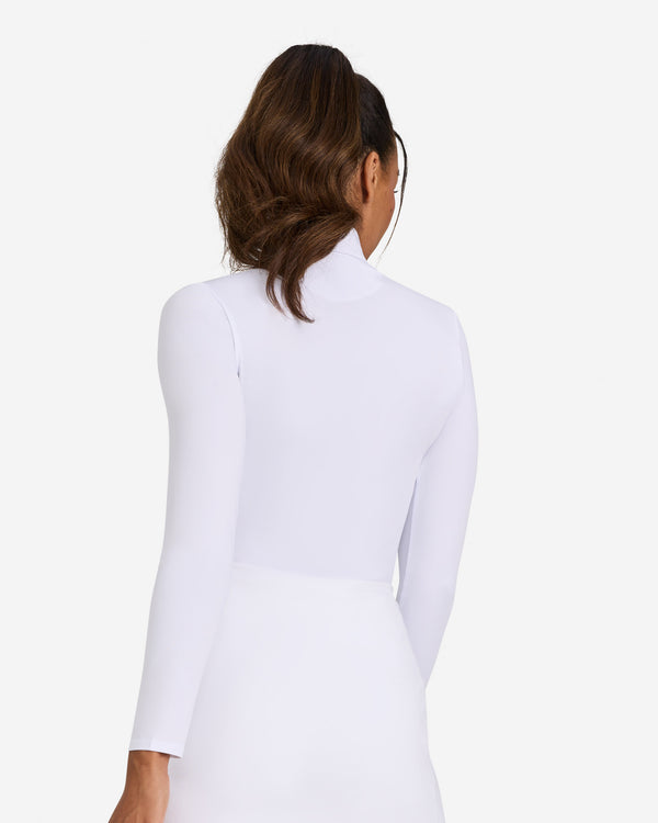Long Sleeve Polo - Brilliant White