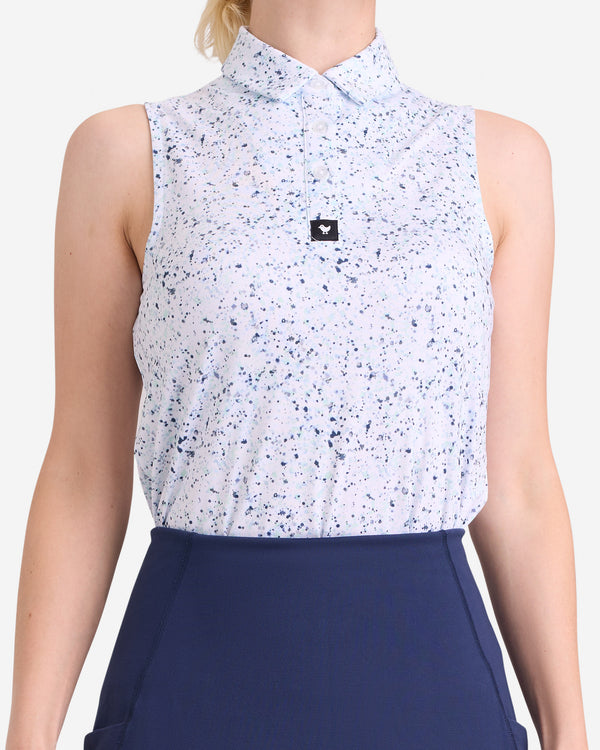 Paint Splatter 3 - Navy-Performance Golf Polo-Bad Birdie